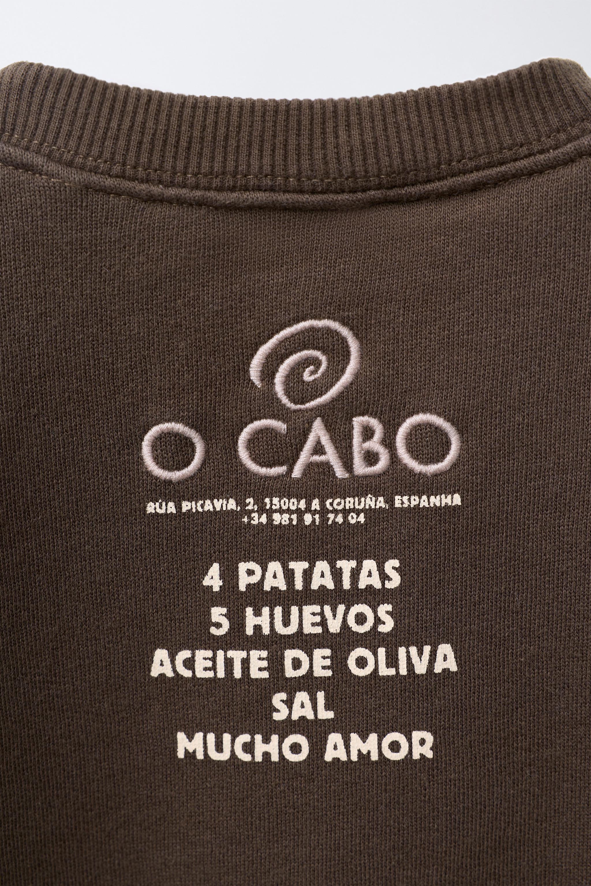 O CABO X ZARA RESTAURANT EMBROIDERED SWEATSHIRT